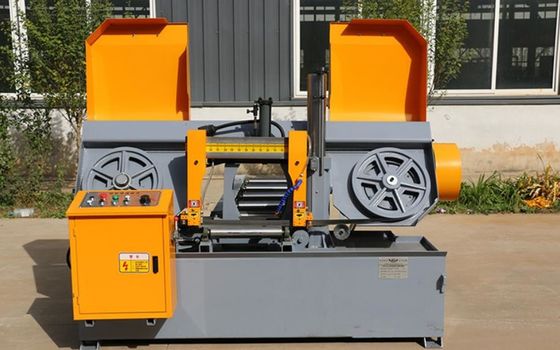 Double Column Hydraulic Type Semi Automatic Band Saw Machine